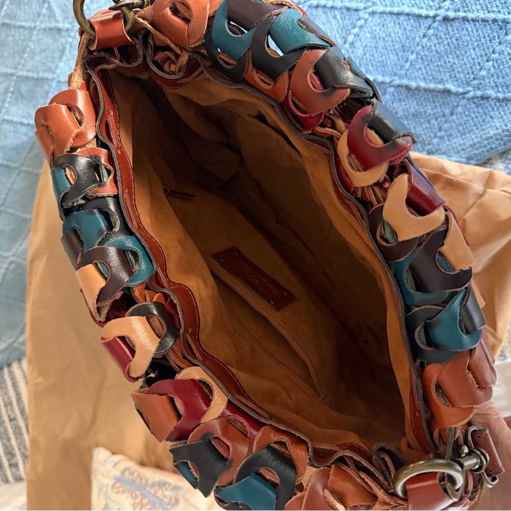 Patricia Nash Pisticci Flapover Crossbody Bag - Chainlink Collection - Picture 7 of 9